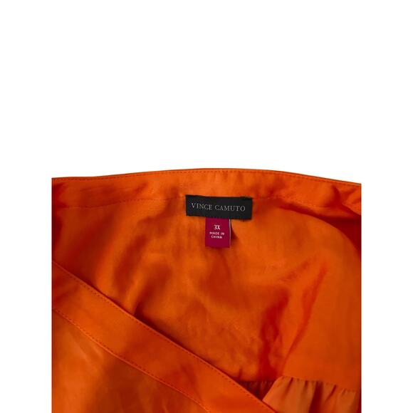 Vince Camuto Women’s 3/4 Sleeve Blouse in Orange Fizz Size 3X NWT - Picture 5 of 5